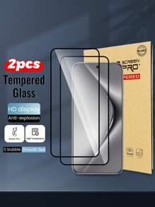 2-3 Piezas/Paquete Protector de pantalla de alta definición para NOVA3i/Y9S/Y6P/9X Pro/Y9/50FE/P SmartZ2020/Nova Y61, Antifragmentación, Antiarañazos, Sin burbujas, Ajuste preciso, Antiarañazos, Instalación invisible, Alta claridad