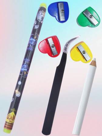 Nail Art Essentials Kit - Dotting Pen, Tweezers, File Variety Set For DIY Manicure & Home Beauty Care