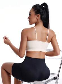 4pcsWomen's Multi-Color Base Layer Top, Sports Bra With Cups And Thin Shoulder Straps, Detachable Padded Push-Up Bra, Fitness And Running Vest, Sexy Yoga Top