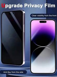 2 Stücke Datenschutzbildschirmschutz geeignet für 16 Pro Max/16pro/16pIus/16e/15pro Max/15pro/14/13 Smartphones, mit Datenschutz-Gehärtetem Glas Anti-Fingerabdruck, staubfrei, ölresistent beschichtet, verstärkte Haltbarkeit und einfache Installation von Handzubehör.