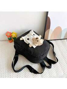 1 PIEZA Mochila infantil personalizada bordada, nombre bordado, múltiples colores y tipos de letra, mochila de osito, colores bordados disponibles, texto bordado mochila de jardín de infantes, mochila de regreso a clases, oso de peluche de dibujos animados - Multicolor - Ver 14