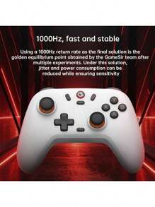 GAMESIR T4 Nova Lite Three-Mode Gaming Controller, Hall Electromagnetic Joystick, PS5-Level Linear Trigger, Zero Drift Accuracy, Compatible With All Platforms: Switch/PC/Mobile