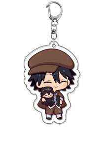 bandai Accesorio de anime Llavero acrílico de anime - Bungou Stray Dogs Lindo colgante de estilo Y2K de dibujos animados, adecuado para bolsos y llaves, regalo perfecto para fans, accesorios de cosplay, llavero de coche, bolso, mochila, pequeña joya, accesorios, regalos creativos, regalos de estudiante, accesorios de coche, colgante de bolso, accesorios escolares