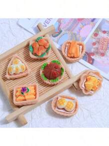 1/5/10/20/30 件迷你食物玩具套装、零食玩具套装、野餐篮食物玩具、逼真的糕点、逼真的食物、DIY 工艺用品、树脂装饰、家居装饰小雕像、微型模型展示、玩具屋配件、学校用品、返校