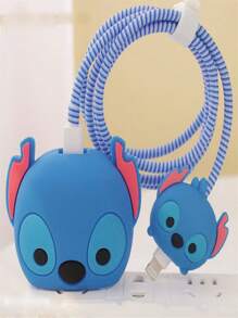 Disney The Lovely 3D Animated Stitch Phone Case, Specially CompatibleWith 16 Pro Max, 15 And 14 Pro Max, Uses Soft Silicone Material And Cute Ear Bands To Provide Protection., School Supplies, Back To School