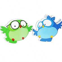 hoojojo 10 Peças de Cartões de Apagamento à Seco Dupla Face, 10 Cores, Cartões Ilustrados em Forma de Pássaro, Cartões DIY Escrevíveis, Ferramentas de Prática de Escrita Manual, Jogos de Soletração, Materiais Didáticos Interativos, Suprimentos de Aprendizagem Montessori, Atividades em Sala de Aula, Aprendizagem em Casa, Papelaria de Volta às Aulas