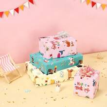 Cat Wrapping Paper Rolls 3 Rolls 17 X 120 Happy Birthday Wrapping Paper Rolls Cat Birthday Gift Wrap Paper Rolls Kitten Wrapping Paper Bday Wrap Paper With Cutting Lines - GreenCat - View 4