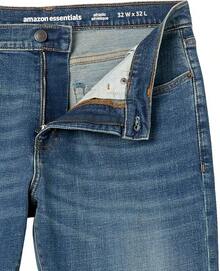 Men's Athletic Stretch Jeans - Colors - Medium Blue Vintage - View 6