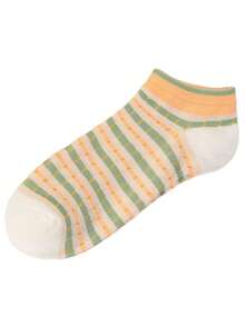 5 Pairs Pack Women's Summer Internet-Famous Ankle Socks, Low-Cut Shallow Mouth, Thin Style Ankle Socks - Multicolor - View 5