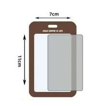 1 Ins Style Coffee Card Holder High-Value Simple Hard Shell Student Campus Meal Card Holder Subway Bus Card Work ID Holder Suitable For Students To Go To Class And Commute To Work For Women Money Wallet Mini Wallet Purse Wallet Back To School Supplies Card Wallet