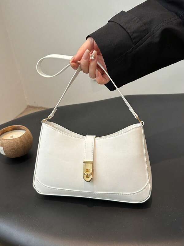 Fashion Women Bag Leather Underarm Bag Handbag Solid Shoulder Bag Simplicity Classic Women's Messenger Bag For Lady