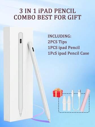 Stylus Pen Compatible With Apple Pencil With LED Power Indicators Palm Rejection Touch Pencil For 2022 2021 2020 2019 2018 IPad Pencil Gifts For Mother, Family, Friends, Birthday, Holiday Pen Accessories