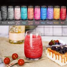 Edible Glimmer Powder Glitter Luster Dust Food Decorating Sprinkle Glimmery Dust For Drink Wine Beverage Cake Candy Dessert Bakery Restaurant Vegan