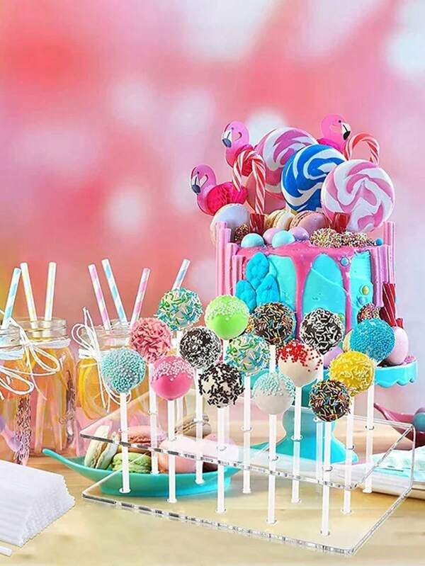 2 pièces Support de cake pop en acrylique, support de sucette 15/20 trous, présentoir de gâteau en acrylique transparent pour mariages, baby showers, anniversaires, fêtes, Noël, Halloween, décoration de bonbons, décoration de mariage, fournitures de fête de mariage, décorations de mariage, accessoires de mariage, présentoir à gâteau de mariage