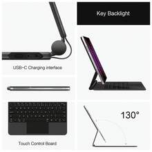 妙控键盘兼容 iPad Air 13'' (M2/M3) iPad Pro 12.9 英寸第 3 代第 4 代第 5 代第 6 代 2018-2025 平板电脑磁性智能保护套兼容 iPad Pro 13 英寸 (M4) 平板电脑键盘保护套带支架保护套无线触控板彩色背光多点触控蓝牙 - iPad Pro 12.9 inch 3/4/5/6th generation 2018-2025 - 查看 6