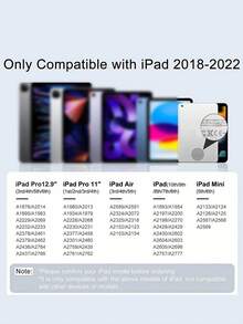Compatible With Apple Pencil For IPad Pro 13" 12.9" M4, Air 11", 5, 4, M3, M2, 8, 10, 9, 9th, 10th Gen, A16, Mini 6, 7, 2025 - White - View 4