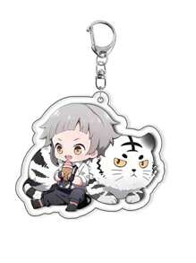 bandai Accesorio de anime Llavero acrílico de anime - Bungou Stray Dogs Lindo colgante de estilo Y2K de dibujos animados, adecuado para bolsos y llaves, regalo perfecto para fans, accesorios de cosplay, llavero de coche, bolso, mochila, pequeña joya, accesorios, regalos creativos, regalos de estudiante, accesorios de coche, colgante de bolso, accesorios escolares