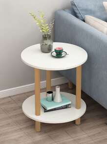 1pc Narrow Side Bedside Cabinet, Multipurpose Slim Side Table, Modern Minimalist Design