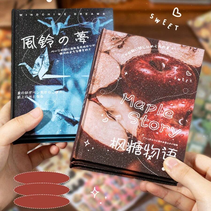 30张/包贴纸书，星沙便签系列，古风食物和甜点主题模切贴纸，剪贴簿用品，笔记本配件，装饰相框，电脑手机壳，水杯，垃圾桶，文具盒，桌面装饰贴，开学季贴纸，学校用品，返校 - 彩色 - 查看 1