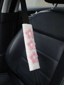 1pc/2pcs Car Seat Belt Shoulder Protector Cartoon Cute Car Seat Belt Anti Pinch Protective Cover