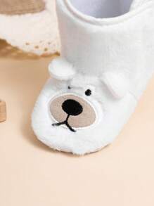 Cute Bear Design Warm Infant Boots, Comfortable Casual For Autumn/Winter