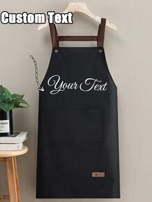 1 szt. Dostosowane nadruki Fartuchy pyłoszczelne, 2-kieszeniowe szybkoschnące fartuchy do domu, Dostosowany kuchenny fartuch kuchenny - Spersonalizowane Nordic Home Bezrękawniki kuchenne Męskie i damskie domowe ubrania robocze, Spersonalizowany niestandardowy fartuch fryzjerski