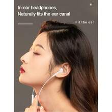 Apple/Apple Original EarPods Wired Headphones USB-C Ports Genuine Headsets Type C - White - View 5