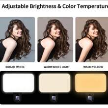 1 Stück LED Selfie Licht, Outdoor LED Fülllicht, tragbare Mini Handhalte Selfie Lampe, Fotografie Licht, Clip-On Selfie Ring Licht und Outdoor Aktivität Make-up Licht, 3-Farben einstellbares Selfie Licht, Schönheits- und Hautverfeinerungsfunktion, Computer Videokonferenz Licht, USB aufladbar, geeignet für Smartphone, Kamera, iPad, Videokonferenz, Live-Streaming, Laptop, Familienzusammenkunft, Weihnachtsparty-Shooting, praktische Beleuchtung