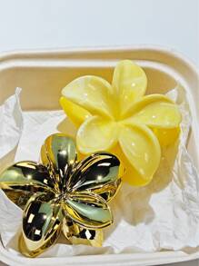 2 Stück Damen Acryl Farbverlauf große Blumen Haarklammern, einfach, exquisit und elegant als Haarschmuck für hochgestecktes Haar, Blumenform Haarklammer, Temperament, Reise- und Urlaubsoutfit Zubehör, geeignet für täglichen Gebrauch von Kopfschmuck und Haaraccessoires, Mode Haarspangen für Frauen