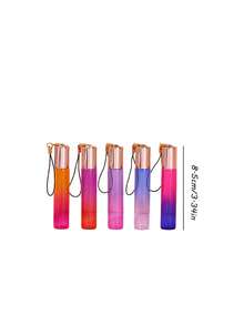 渐变色10ml球形分类瓶带漏斗，可重复使用，可挂吊坠瓶，全套分装工具，滚珠轴承，用于护肤、香薰、化妆、防漏，DIY香水瓶，可重复使用，轻巧，便携，随时随地携带，适用于背包、手提包和手机配件，是旅行必备品，消除夏日汗味，适合旅行、度假、通勤、工作和学习，旅行礼物，送给姐妹、朋友、家人的毕业礼物，最佳海滩配饰，返校必备