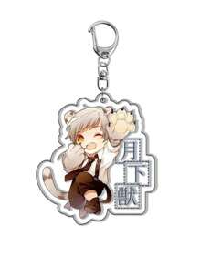 bandai Accesorio de anime Llavero acrílico de anime - Bungou Stray Dogs Lindo colgante de estilo Y2K de dibujos animados, adecuado para bolsos y llaves, regalo perfecto para fans, accesorios de cosplay, llavero de coche, bolso, mochila, pequeña joya, accesorios, regalos creativos, regalos de estudiante, accesorios de coche, colgante de bolso, accesorios escolares
