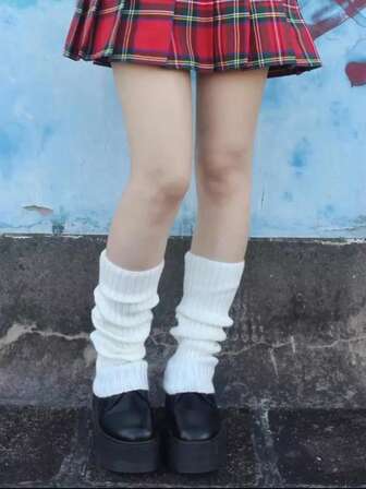 1/2 Pairs Lolita Long Knitted Warm Autumn Winter Knee Leg Warmers, Cozy