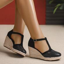 Fashionable Versatile Silver Breathable Bowknot Ankle Strap High Heel Pumps