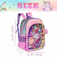 女童书包可爱女孩背包8-10岁儿童书包套装旅行背包小学生背包上学用品 - X30女童雙肩包 - 查看 3