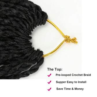 7 paquetes de extensiones de cabello trenzado crochet estilo diosa con puntas rizadas, trenzas de crochet bohemio sintético con extremos precargados para mujeres