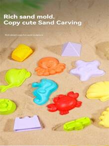 Juego de 8 piezas/16 piezas/20 piezas/30 piezas de juguetes de playa para niños: para jugar con arena, diversión en el agua, cavar en la nieve, herramientas de jardinería con cubo, moldes, palas, rastrillo, tamiz - diversión familiar para niños y niñas (el estilo/color puede variar)