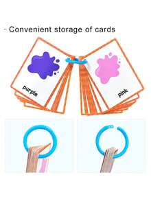 Children's Color Cognition Flash Cards, Vocabulary Cards, Educational Toys Learning Cards - Multicolor - View 5