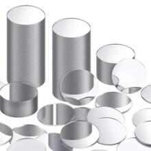 200 piezas Mini espejos redondos autoadhesivos y removibles de acrílico - Baldosas de espejo geométricas autoadhesivas para proyectos DIY y decoraciones. Diseño autoadhesivo: Retire el respaldo adhesivo y pégue en la entrada, dormitorio, tocador, gimnasio, cocina u oficina