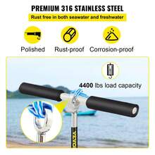 36\" Stainless Steel Sand Anchor Auger With Removable Handle, Bungee Line & Carry Bag For Beach, Jet Ski, PWC, Pontoon, And Kayak Use - Silver - View 10