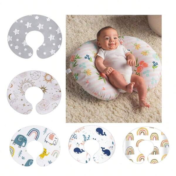 1pc Multi-Functional Nursing Pillow, Pillowcase, C-Shaped Nursing Pillow For Newborns, Babies, Infants - Feeding, Sitting, Learning