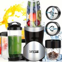 SPZTJK Portable Smoothie Blender & Juicer Combo – 5-Speed Personal Blender For Shakes, Smoothies, And Grinding – ABS Material, 220V, Ideal Kitchen Gift For Healthy Recipes, Family, And Friends, Kitchen Appliance | Glossy Finish | Abs Plastic Body, Blenders For Kitchen