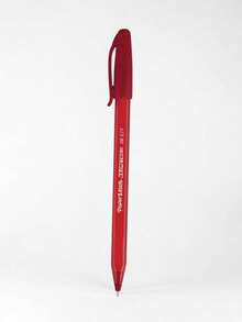 Paper Mate 12 Fine Point Stick Pens Black Box With 12 Pieces Kilometric - Red - View 3
