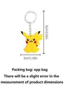 pokemon Pokemon Keychain Pendant, Pokemon Pokemon Key Chain, PVC Cartoon Pokemon Keychain, Cute Keychain Ring, Party Decoration, Party Small Gift Christmas And Halloween Festival Supplies And Decorations