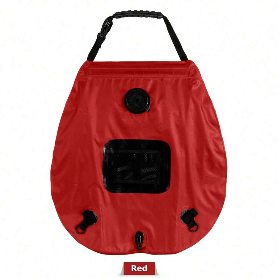 20L Water Bags Outdoor Camping Solar Heat Shower Bag Portable Compact Heated - Red - View 1