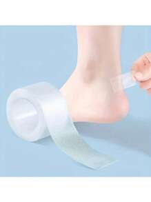 2 rouleaux d'autocollants invisibles pour talons - fabriqués en matériau PE, très élastiques, doux et non serrés, dermatologiquement testés, respirants et confortables, convenant pour une utilisation sur les mains, les pieds, les cuisses et d'autres parties, réduisant les frottements et rendant la marche plus confortable, cadeaux de vacances