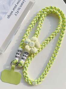 1 pieza Correa de cordón desmontable de 8 mm 3 en 1, correa para decoración DIY del teléfono, correa antideslizante para el hombro para actividades al aire libre, arnés, correa para la muñeca con almohadilla espaciadora, regalos para la madre, la familia, los amigos, el cumpleaños, el día festivo, el Charm del teléfono, la cadena del teléfono