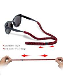 6pcs/Set Kids Sports Glasses Strap, Basketball, Baseball, Football Sports Glasses Lanyard, Elastic Eyeglass Cord, Adjustable Length, Soft & Comfortable - Multicolor - View 7