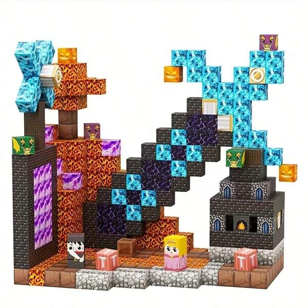 108pcs Magnetic Building Blocks Set, DIY 3D Puzzle Toy, Creative Building Blocks Toy, Suitable For Children Gift, Christmas Gift, Halloween Gift, Classroom Gift, Easter Gift, And Learning Supply