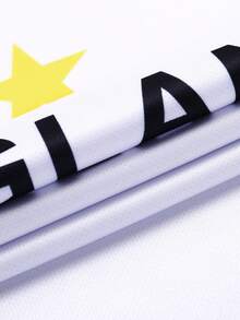 SURUIDA 1 件英格兰足球球衣，英超联赛风格男式足球运动 T 恤，舒适短袖 T 恤适合团队比赛、休闲运动和日常穿着，夏季