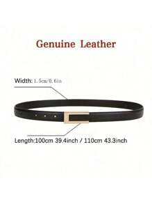 Cinturón real para mujer - Trenzado casual de, no lavable, adecuado para uso diario y ocasiones formales, accesorio de moda para vaqueros, se ajusta de talla mediana a talla grande, sin plumas, para verano, escuela
